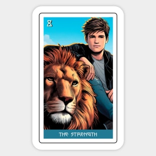 the strength - house of anubis tarot card Sticker